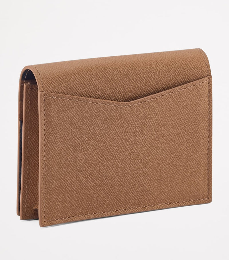 Bvlgari leather business card holder in textured finish (British brand)