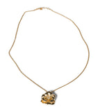 Miu Miu gold-tone flower pendant necklace, UK version