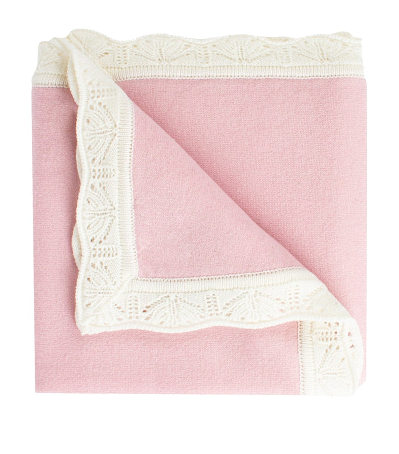 Trotters cashmere blanket with frills, UK version