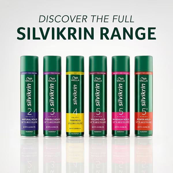 Wella Silvikrin Maximum Hold Hairspray 400ml (British brand)