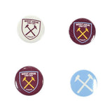 West Ham United FC badge pack of 4, imported from the UK