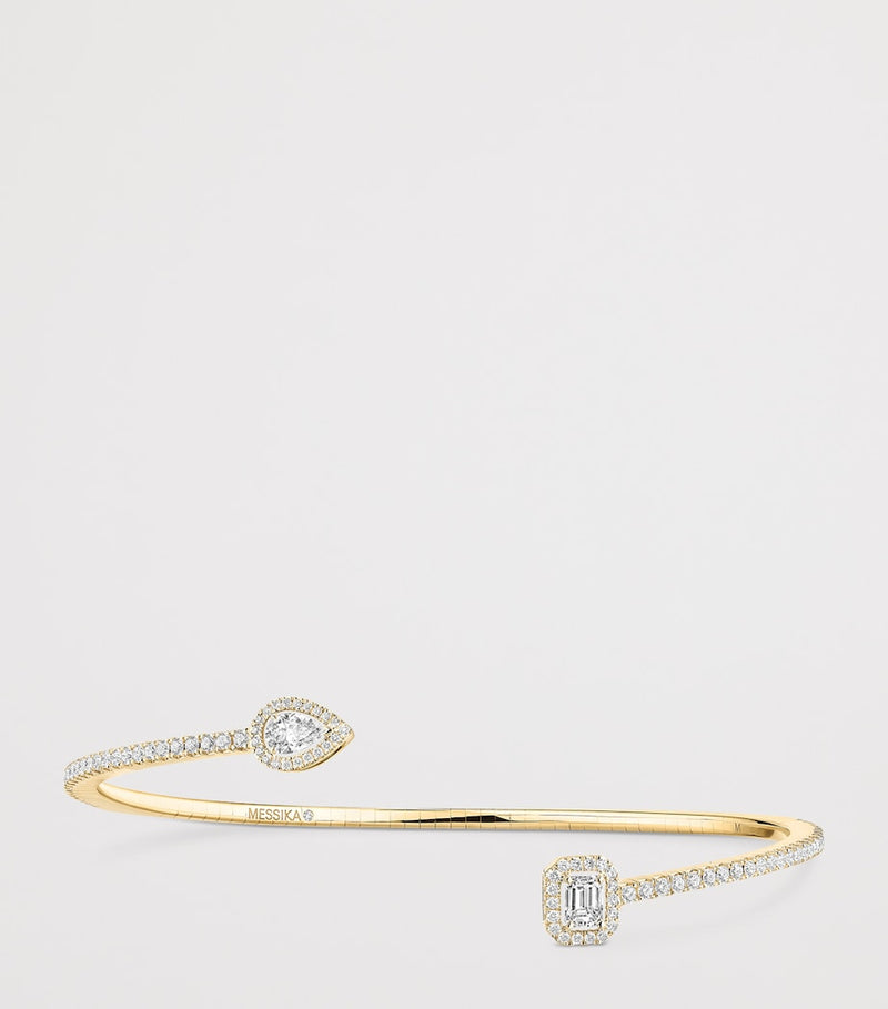Messika My Twin 18kt yellow gold diamond bangle 0.80ct - British product
