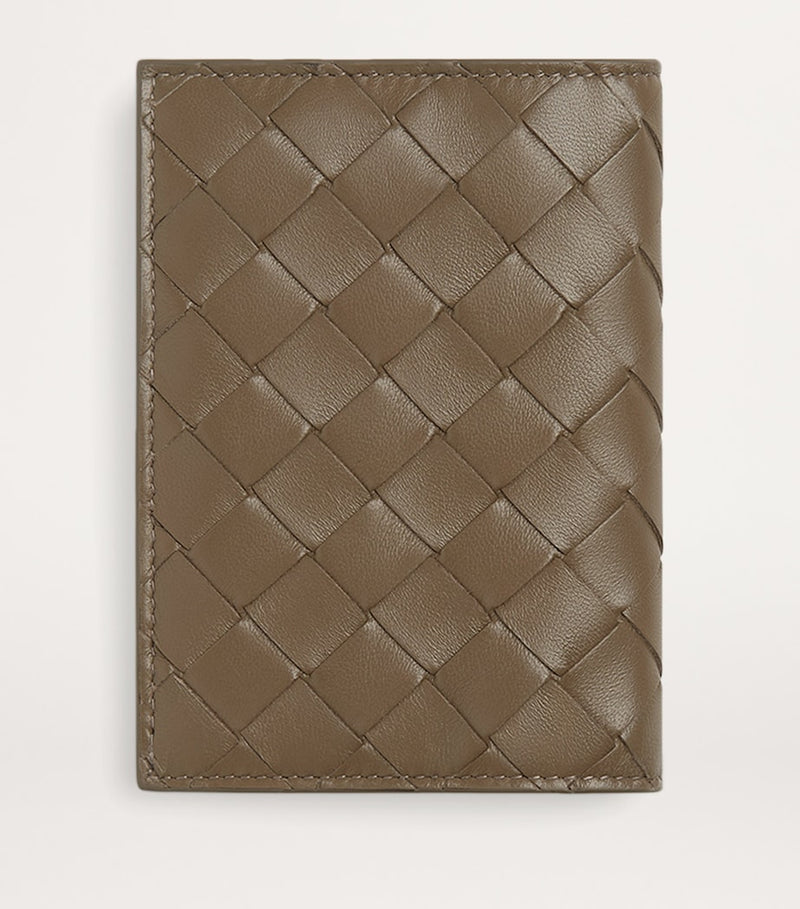 Bottega Veneta Intrecciato leather passport holder (British brand)