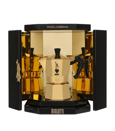 Dolce&Gabbana Casa x Bialetti 24 Karat Gold Moka Ora 3-Tassen-Espressokocher