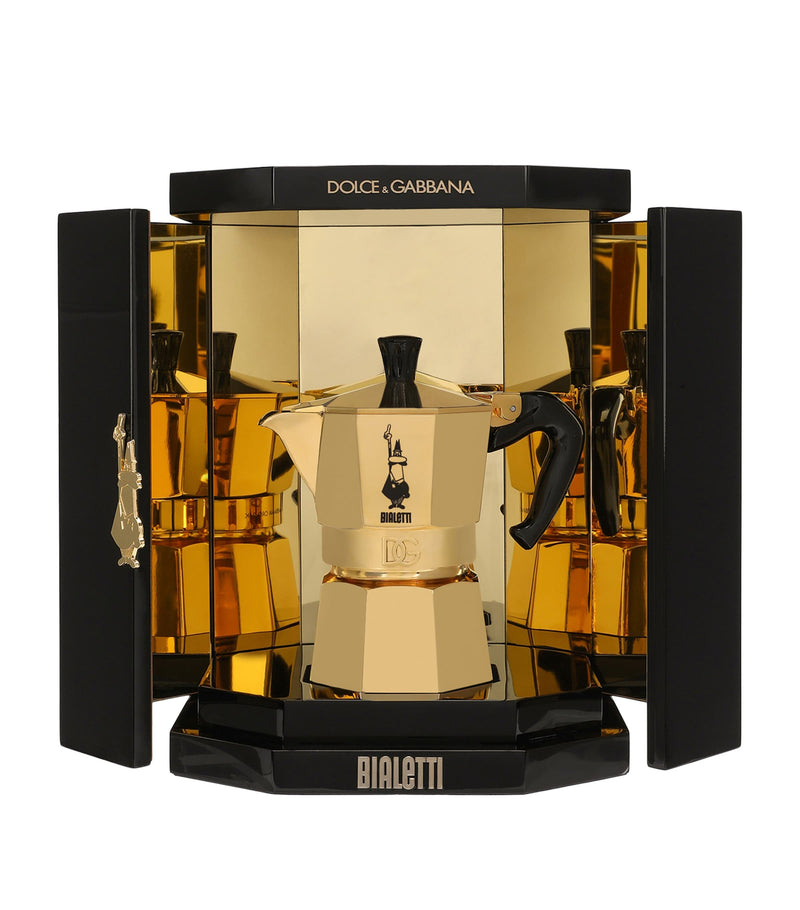 Dolce&Gabbana 24kt Gold Moka Ora 3-Cup Moka Pot - British product