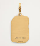 Azlee coin charm large yellow gold diamonds (British brand)