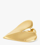 Alaïa Le Coeur stud earrings broken heart motif in brass (British brand)