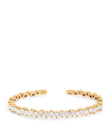 Harrods Suzanne Kalan Rose Gold and Diamond Princess Staggered Bangle 15cm- Buy online at McGrocer