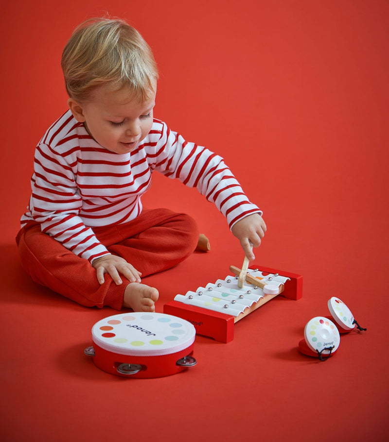 Janod musical set Confetti timber instruments (British brand)
