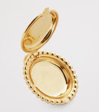 Monica Vinader gold vermeil beaded Deia locket pendant, imported from the UK