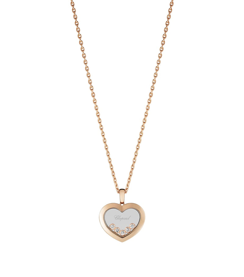 Chopard Happy Diamonds rose gold pendant - British product