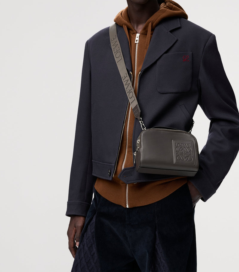 LOEWE Mini Leather Patch camera bag, UK version