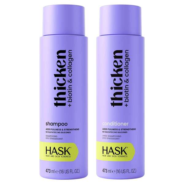 Hask Biotin Boost thickening shampoo and conditioner bundle 473ml, UK version