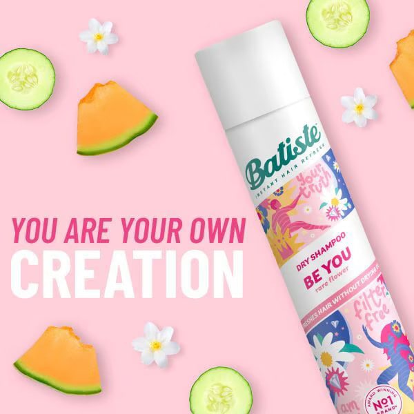 Batiste Be You Dry Shampoo Watery Cucumber Summer Fruit 200ml - British product