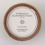 French Connection Cedarwood & Citrus Scented Candle 206g - British product