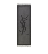 Harrods Saint Laurent Silk Logo Scarf 210 x 60cm- Buy online at McGrocer