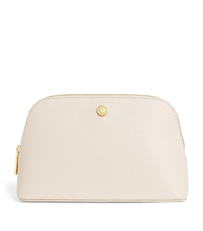 Harrods small pebbled leather cosmetics bag (British brand)
