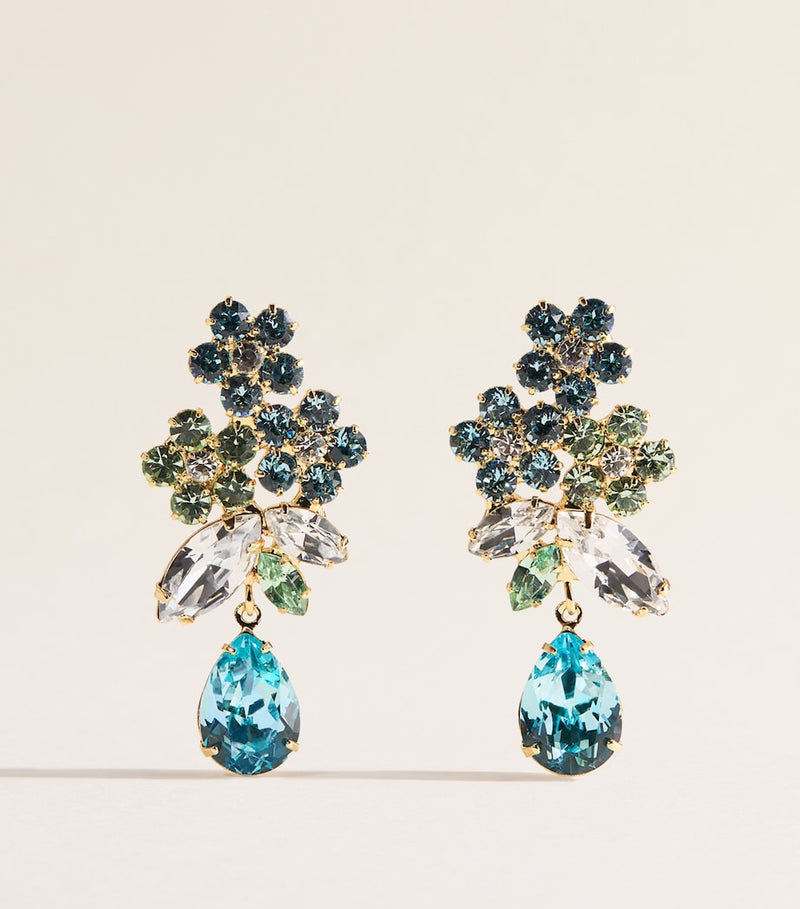 Jennifer Behr Bluebell drop earrings - British product