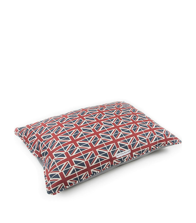 Mutts And Hounds Union Jack pillow dog bed medium (British brand)