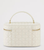 Bvlgari vanity case bag in Perla White calf leather, UK version