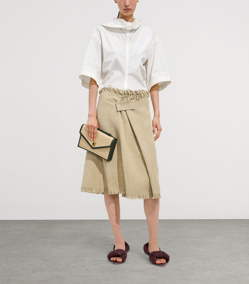 Bottega Veneta Raffia Knot Lock Shoulder Bag, imported from the UK
