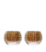Harrods Baccarat Eye Gold Photophore Votives Crystal Candle Holders Set of 2- Buy online at McGrocer