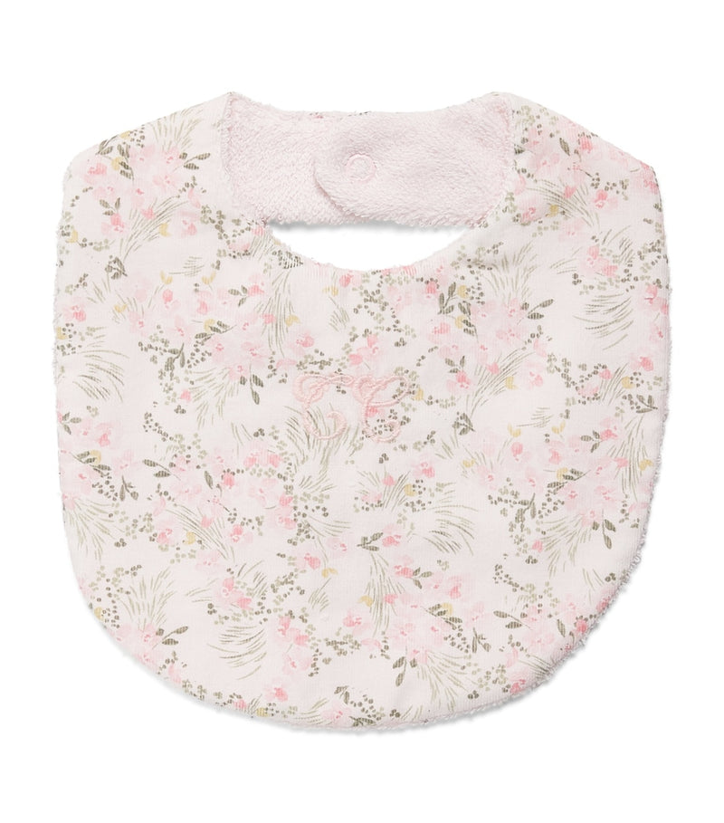 Tartine et Chocolat cotton rose bib, imported from the UK