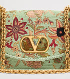 Valentino Garavani Vain shoulder bag 16x24cm floral embroidery (British brand)