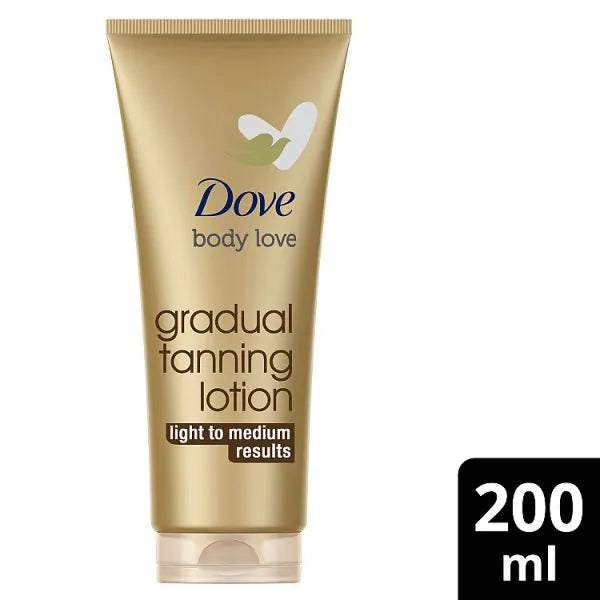 Dove Gradual Tanning Lotion Light To Medium 200ml - British product