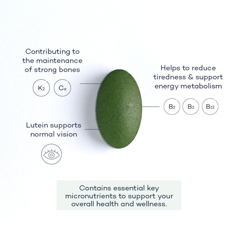 Multi-nutrient supplement for 50+, imported from the UK