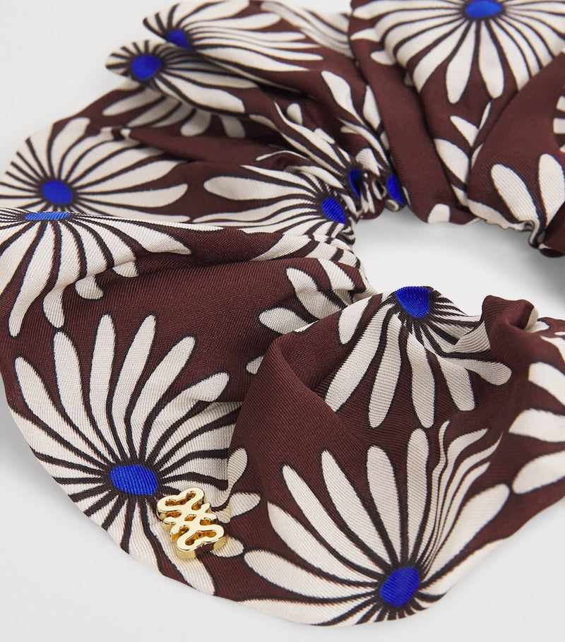 Sandro Paris silk floral print scrunchie, UK version