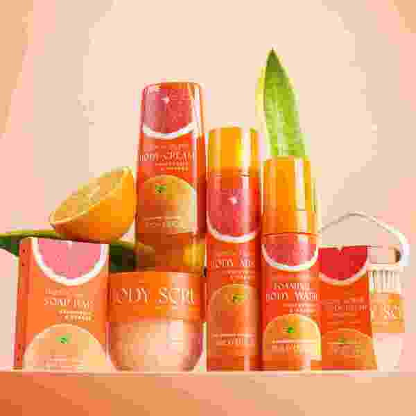 Tropical Fruits Body Cream Grapefruit and Orange 200ml (British brand)