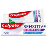 Superdrug Colgate Sensitive Instant Relief Gentle Whitening Toothpaste 75ml- Buy online at McGrocer