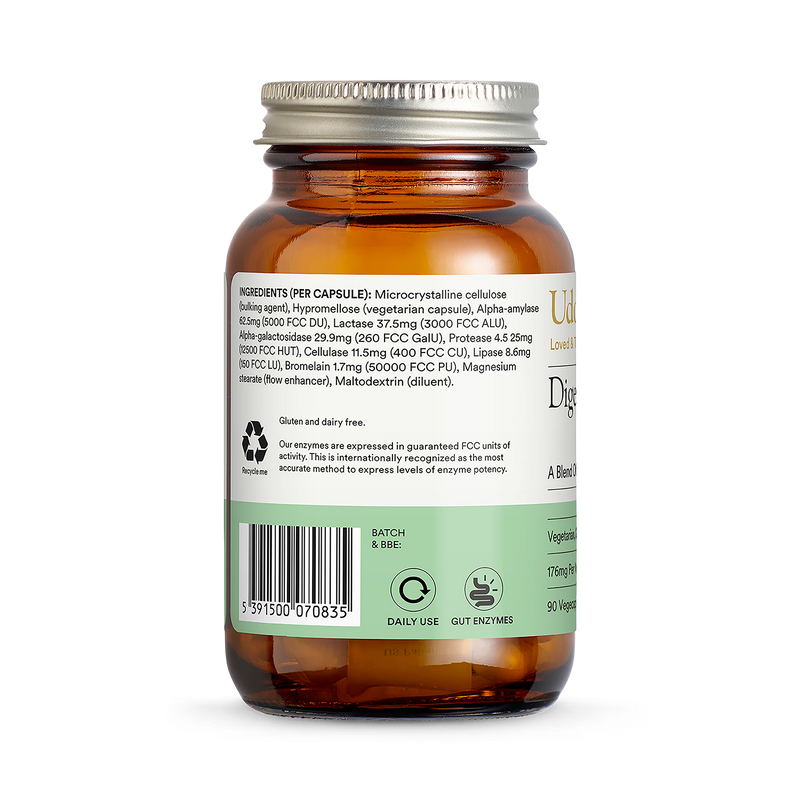Udo's Choice digestive enzyme blend 90 capsules - British product