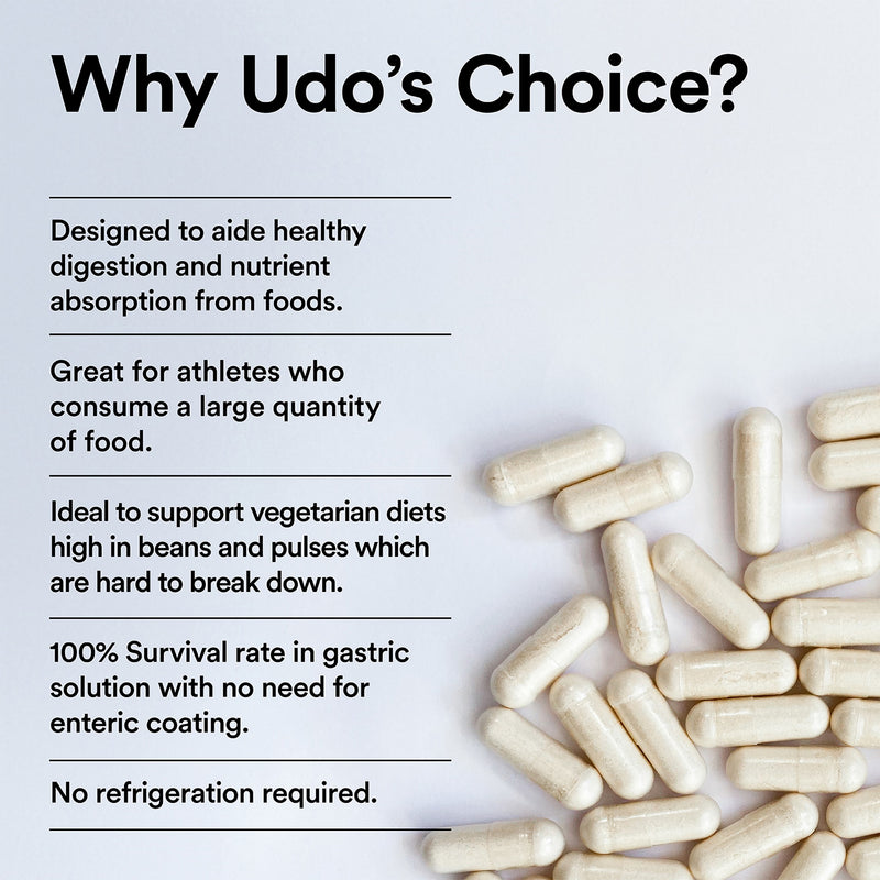 Udo's Choice digestive enzyme blend 90 capsules - British product