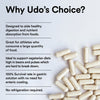 Udo's Choice digestive enzyme blend 90 capsules - British product