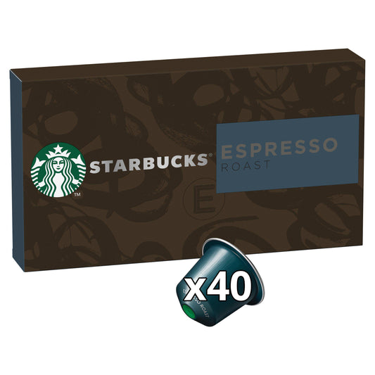 Starbucks by Nespresso Espresso Roast Coffee Pods x40 GOODS Sainsburys   