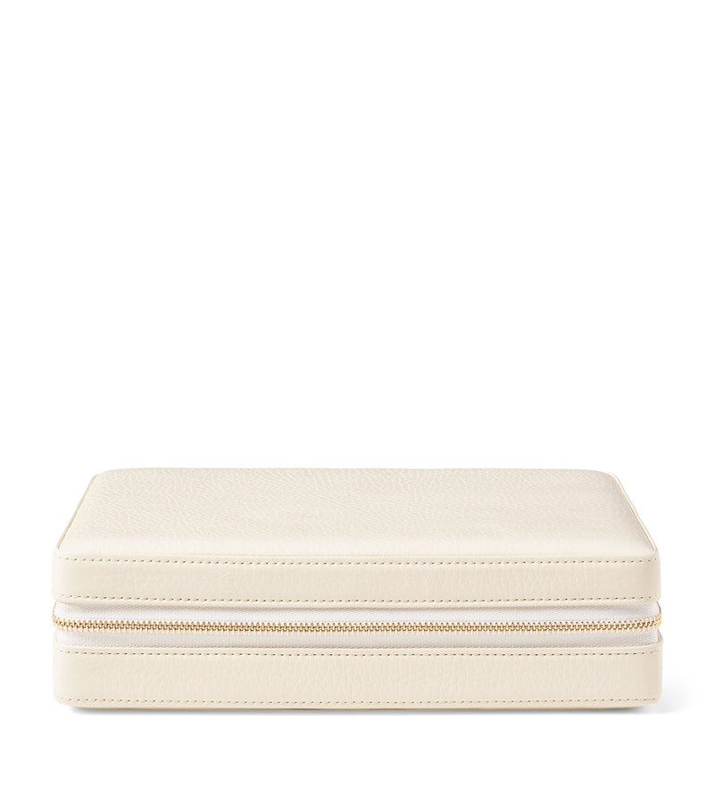 Aspinal of London large leather travel jewellery box - British product