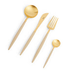 Cutipol 24-piece stainless steel cutlery set with brushed finish - British product