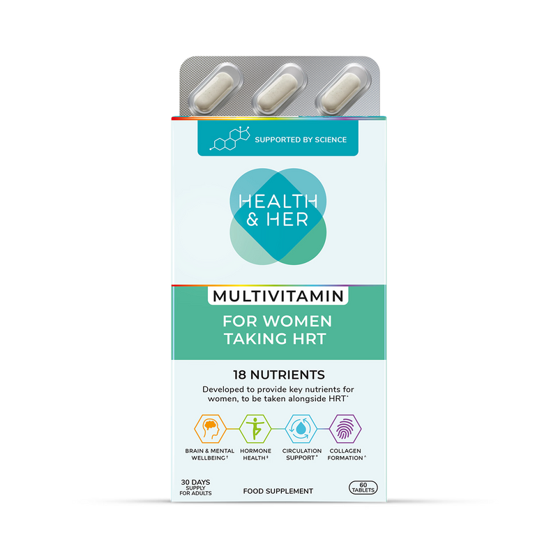 Health & Her HRT multivitamin 60 tablets - British product
