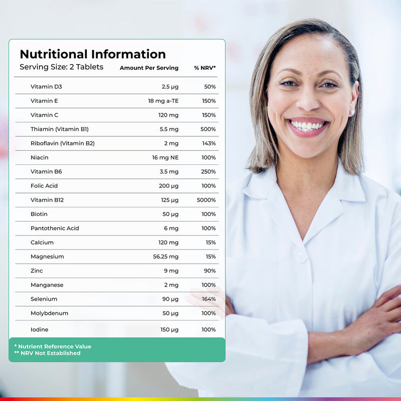 Health & Her HRT multivitamin 60 tablets - British product