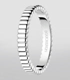 Boucheron white gold grosgrain wedding band, imported from the UK