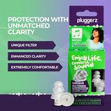 Pluggerz Enjoy Music Earplugs universal-fit hearing protection, imported from the UK