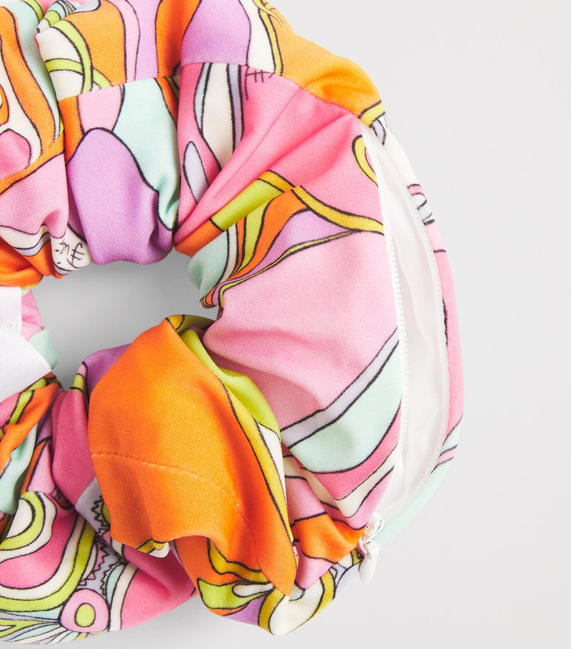 PUCCI Orchidee scrunchie with vibrant print - British product