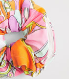 PUCCI Orchidee scrunchie with vibrant print - British product