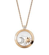 Harrods Chopard Happy Diamonds Rose Gold and Diamond Pendant- Buy online at McGrocer