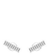 Harrods Boucheron White Gold Quatre Grosgrain Stud Earrings- Buy online at McGrocer