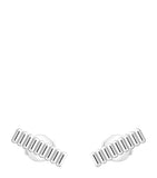 Boucheron white gold Grosgrain stud earrings - British product