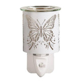 Aroma electric wax melter white butterfly 13cm, imported from the UK