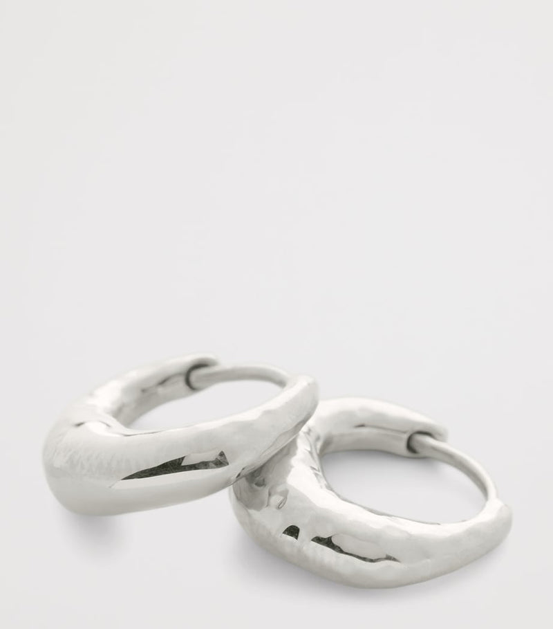 Monica Vinader Deia huggie earrings 1.5cm, imported from the UK